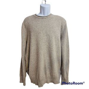Gap Men's Oatmeal Crew Neck Wool Blend Sweater Size Large EUC